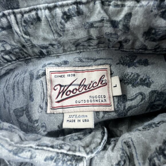Vintage Woolrich Mens Large camping Shirt Southwestern USA Made Rugged Outdoor - Picture 3 of 12